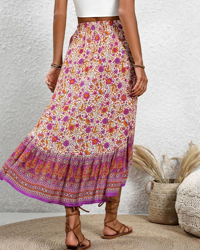 Jupe bohème avec motifs au look vibrant — vue 4