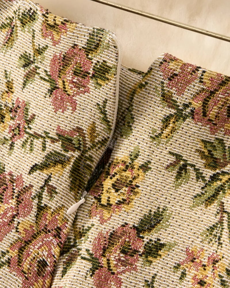 Jupe courte imprimé floral bohème été — vue 7