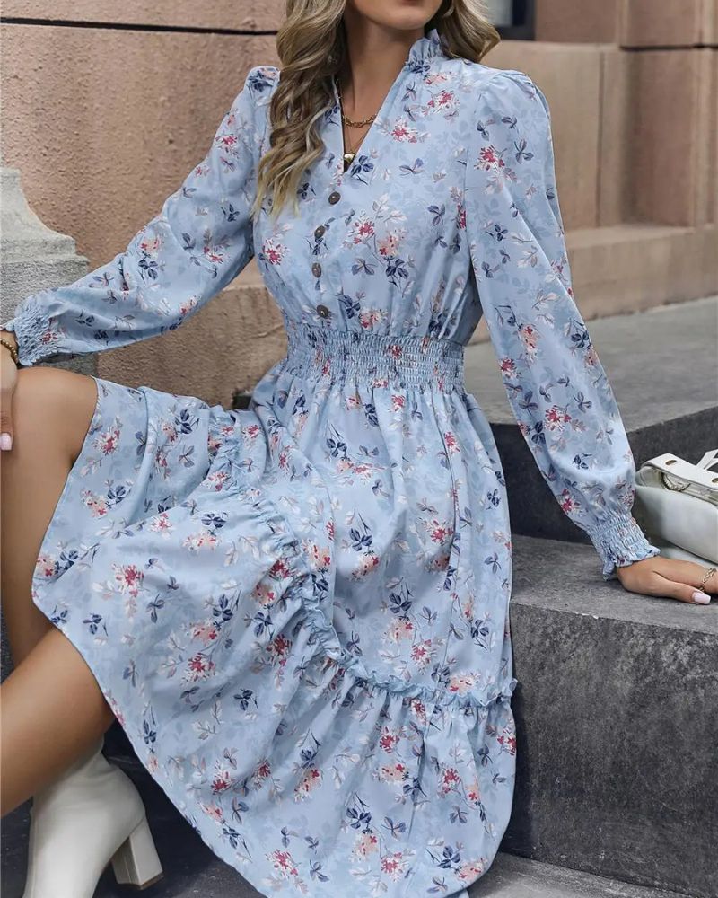 Robe bohème florale — vue 3