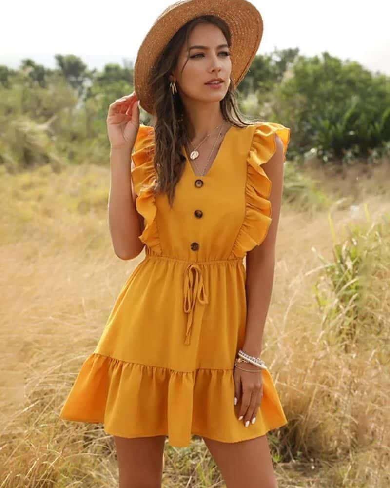 Robe bohème sans manches style décontracté — vue 3