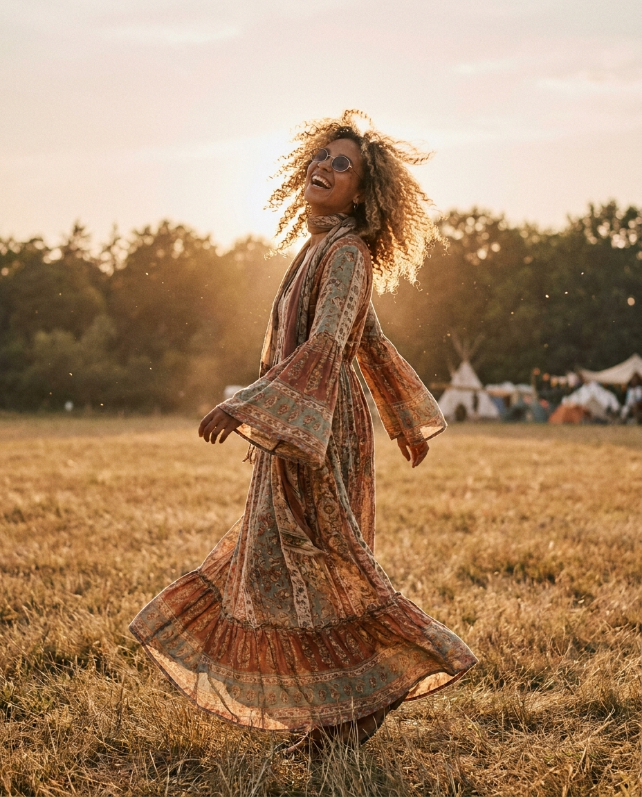 Robe hippie bohème — BOHERIS