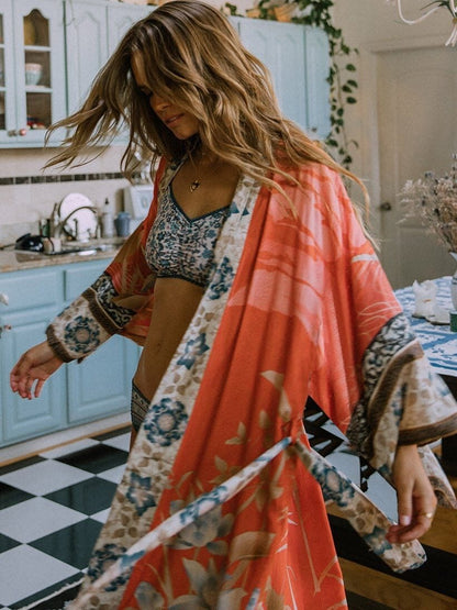 Robe kimono bohème ample — vue 11