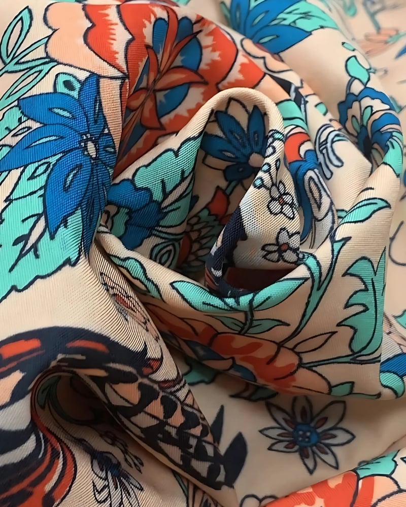 Chemisier imprimé floral col v décontractée manches longues style boho — vue 4