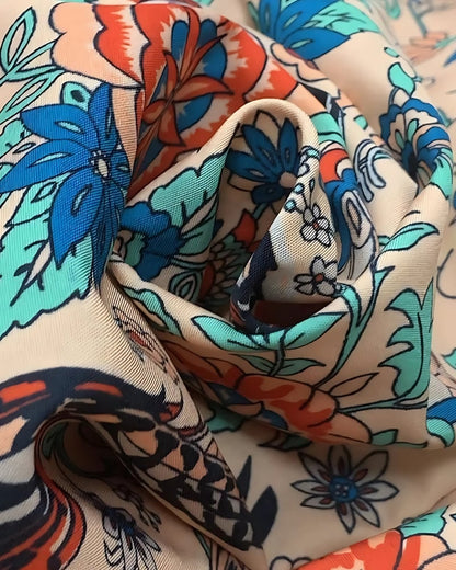 Chemisier imprimé floral col v décontractée manches longues style boho — vue 4