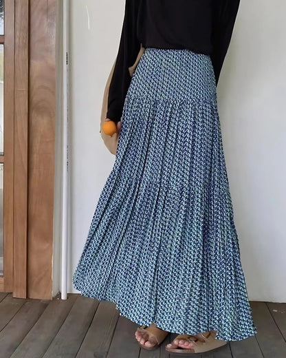 Jupe longue ample élastique taille haute — vue 2