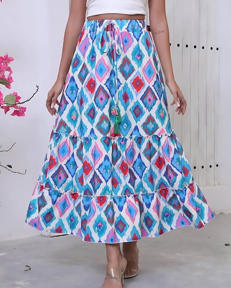 Jupe longue style imprimé — vue 2