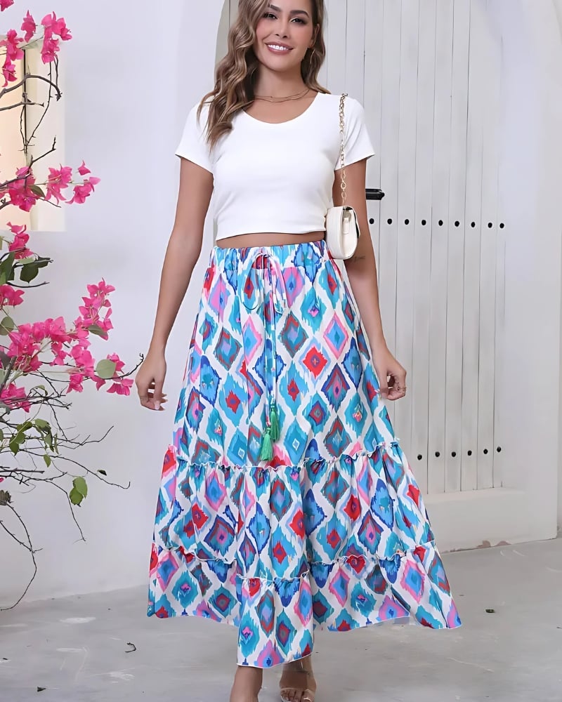 Jupe longue style imprimé — vue 4