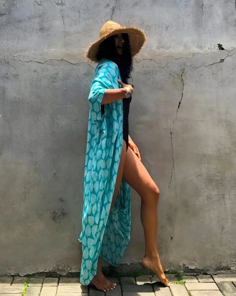 Kimono de plage style boho — vue 3