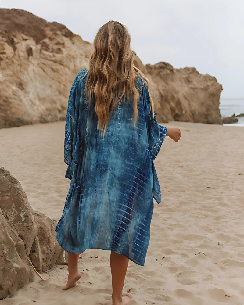 Kimono d’été à manches longues imprimé style bohème — vue 4