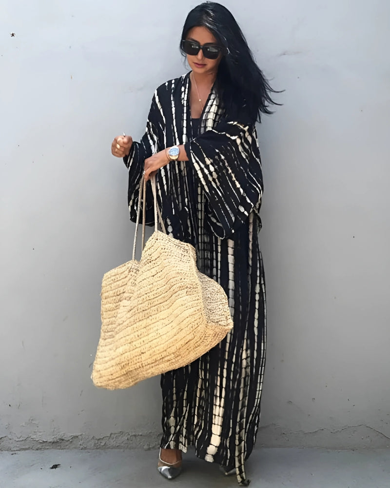 Kimono long imprimé à manches longues — vue 4