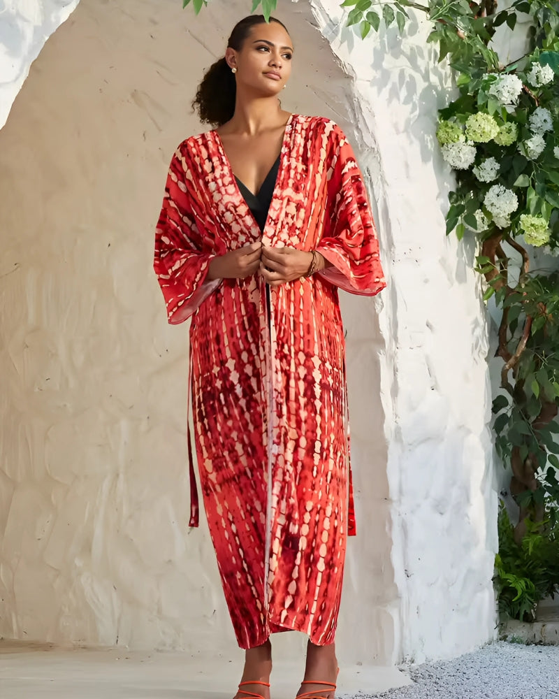Kimono long imprimé à manches longues — vue 5