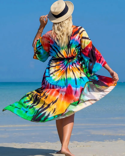 Kimono long imprimé à manches longues — vue 6