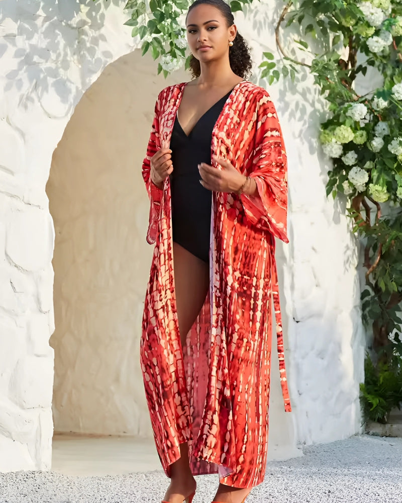 Kimono long imprimé à manches longues — vue 6
