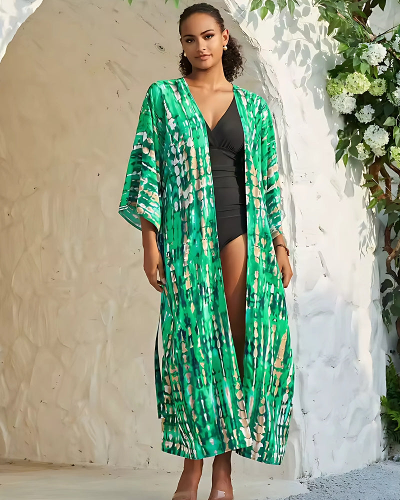 Kimono long imprimé à manches longues — vue 7