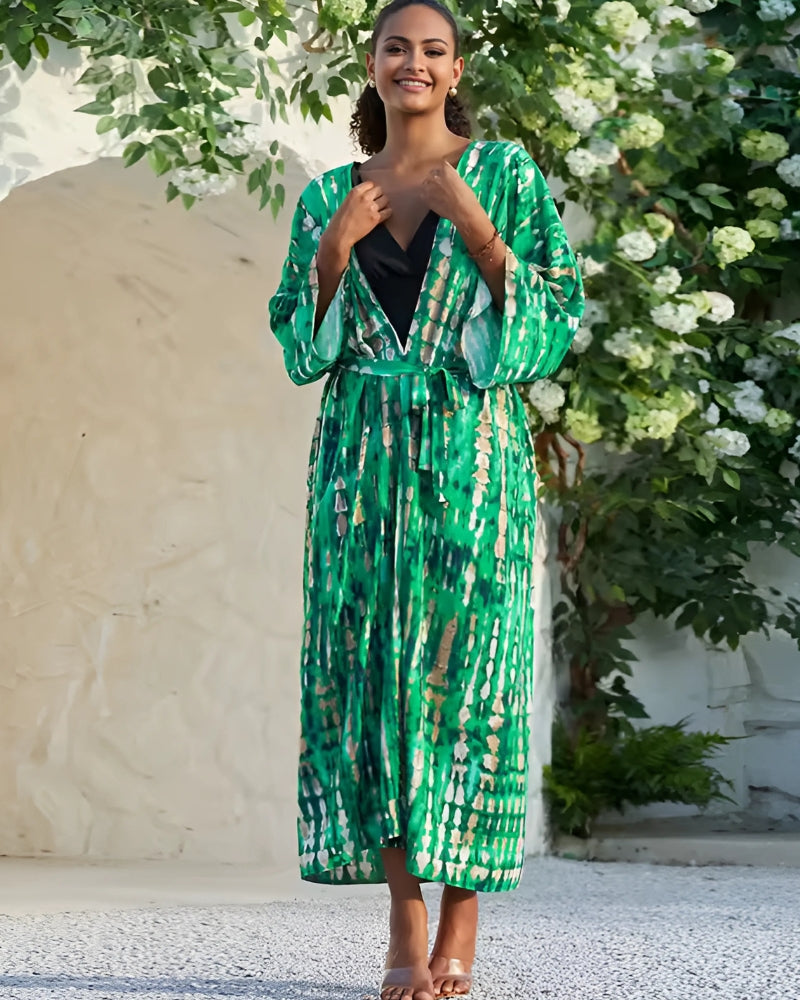 Kimono long imprimé à manches longues — vue 8