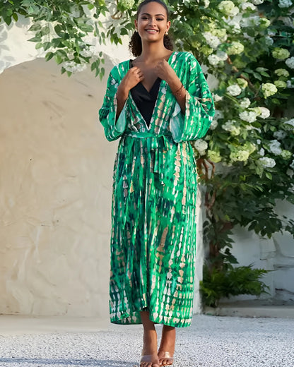 Kimono long imprimé à manches longues — vue 8