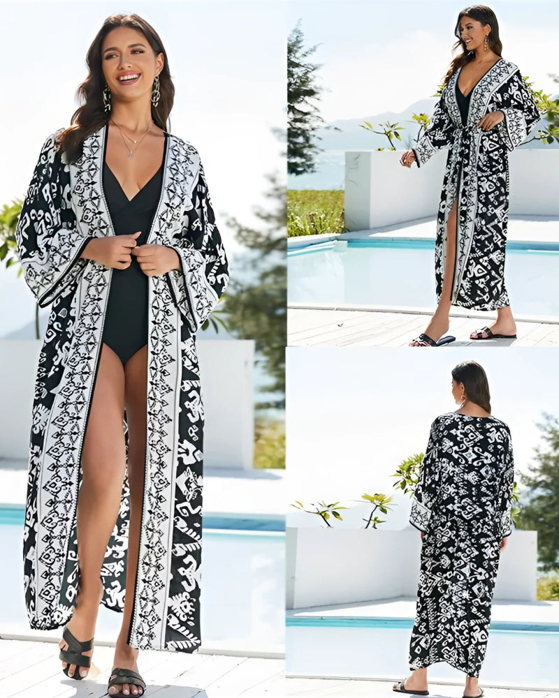 Kimono long imprimé bohème — vue 4