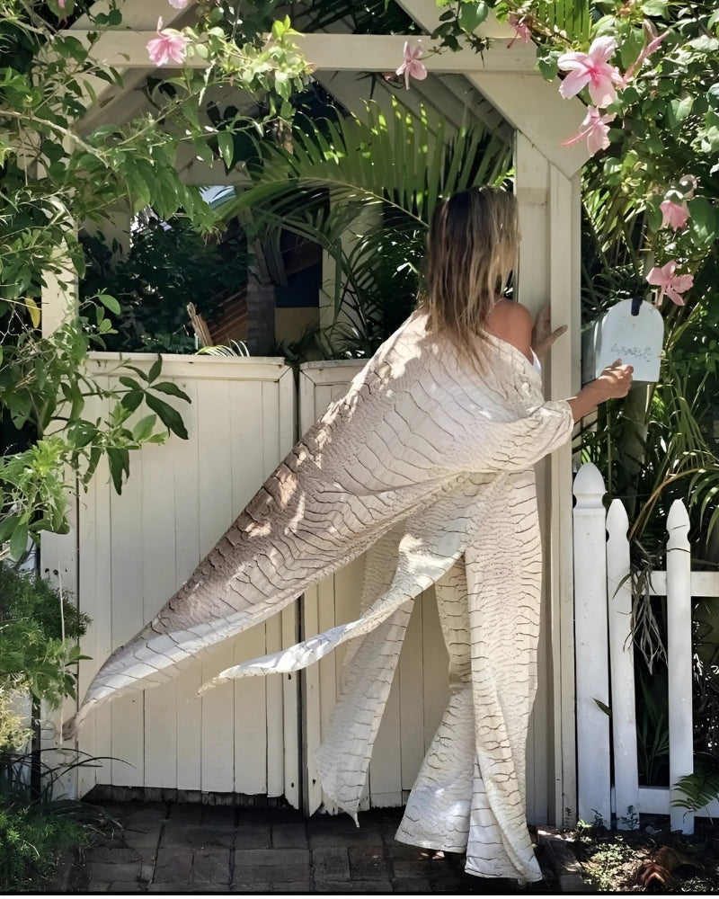 Robe-kimono rayée style boho — vue 2