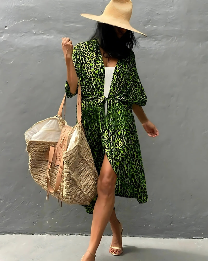 Robe de plage kimono style boho — vue 2