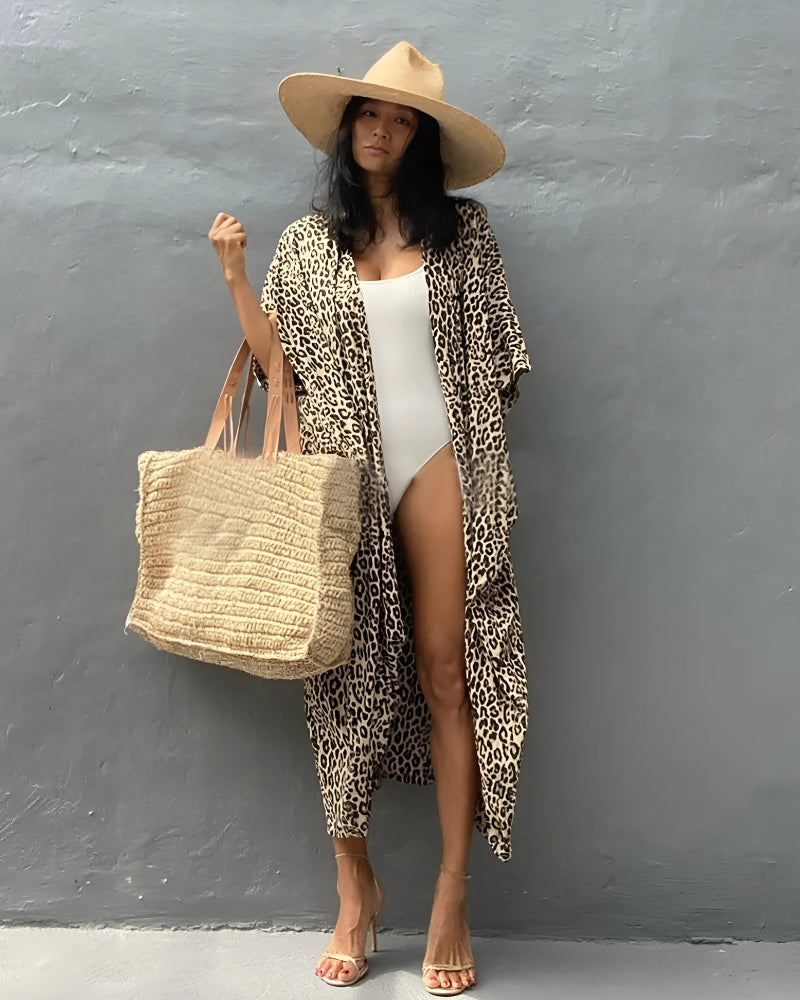 Robe de plage kimono style boho — vue 9