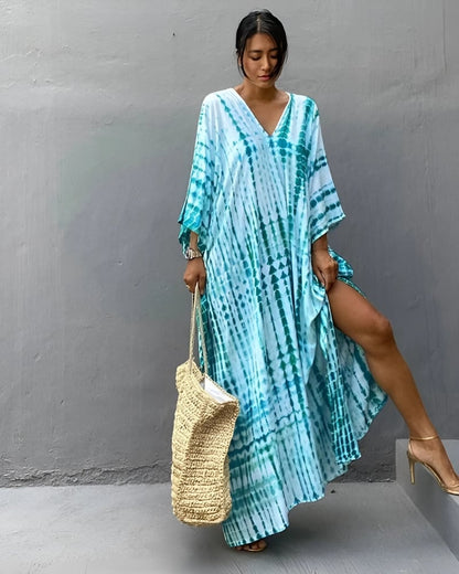 Robe de plage rétro rayée style boho — vue 2