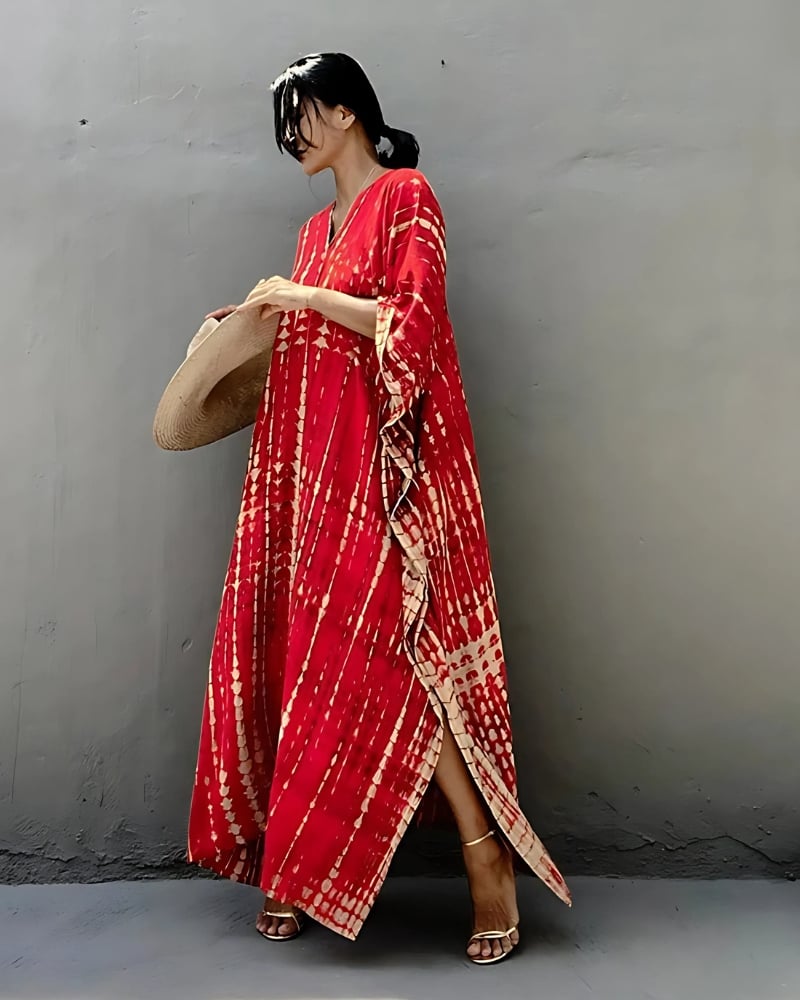 Robe de plage rétro rayée style boho — vue 11