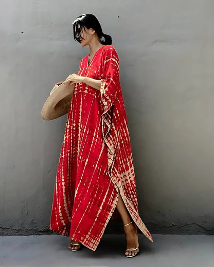 Robe de plage rétro rayée style boho — vue 11