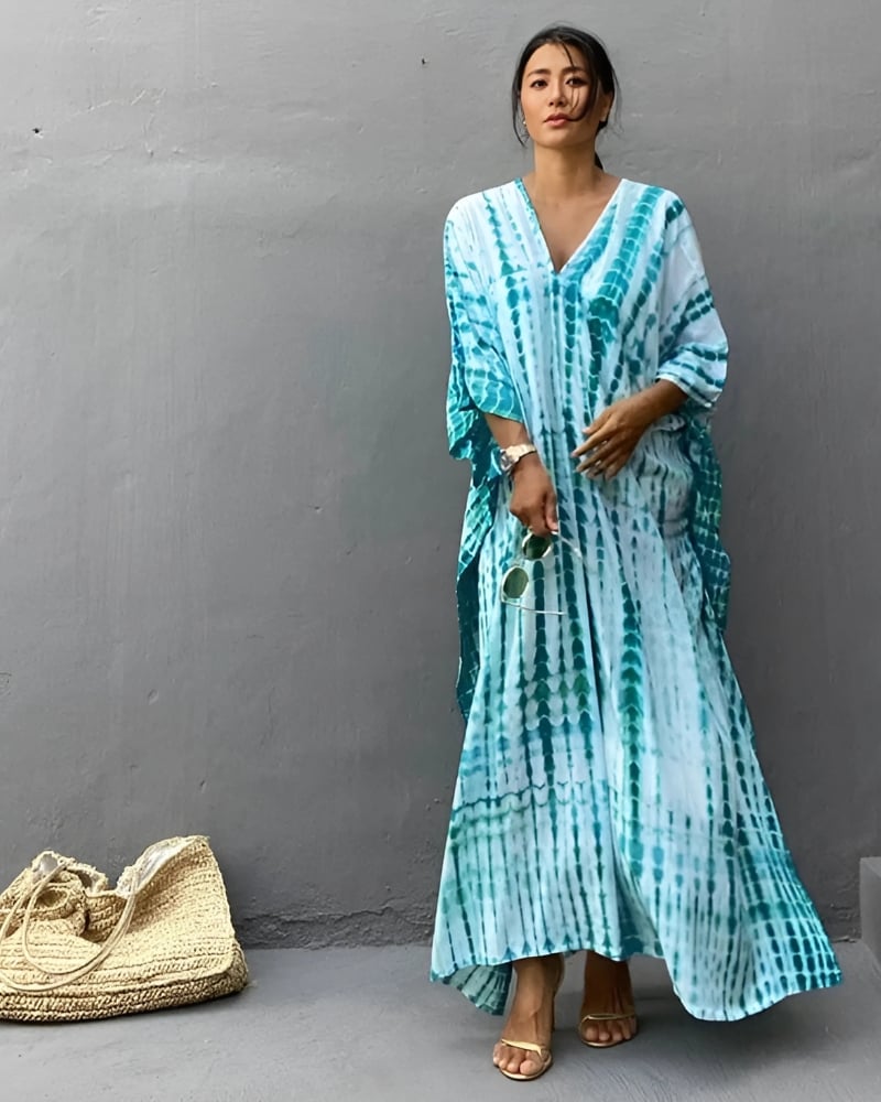 Robe de plage rétro rayée style boho — vue 3