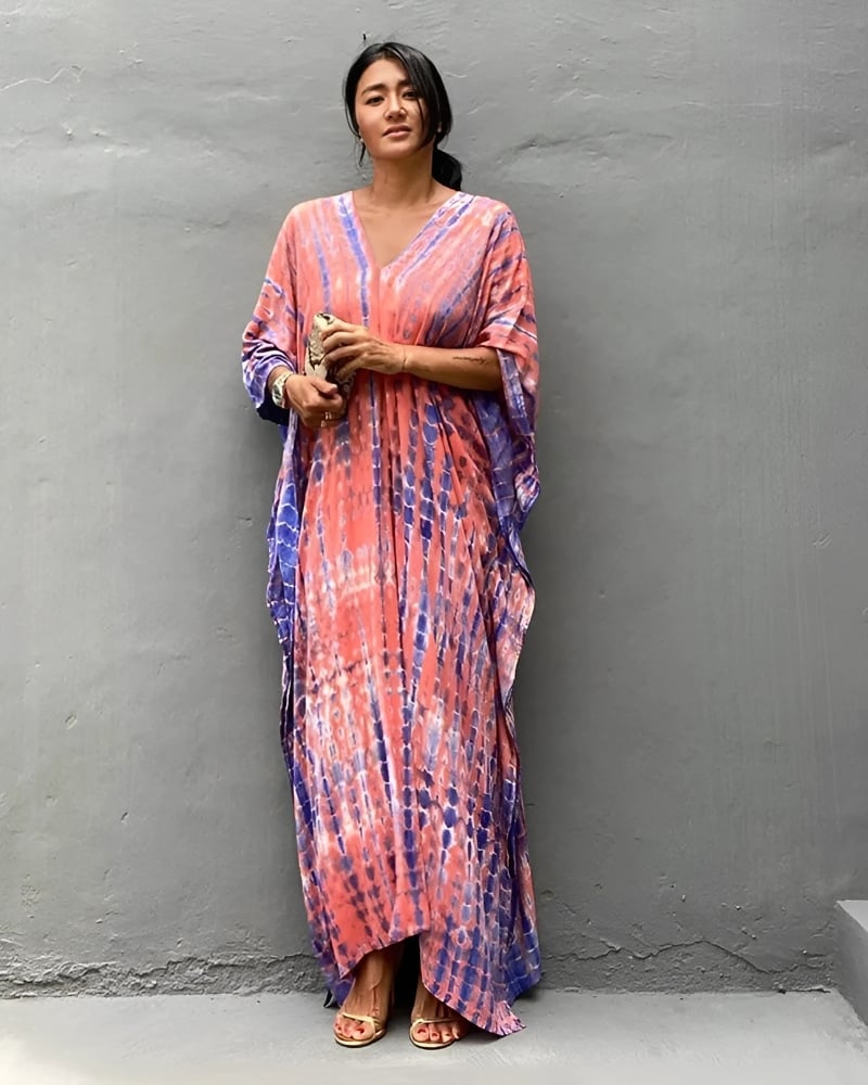 Robe de plage rétro rayée style boho — vue 4
