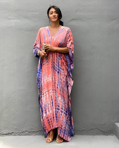 Robe de plage rétro rayée style boho — vue 4