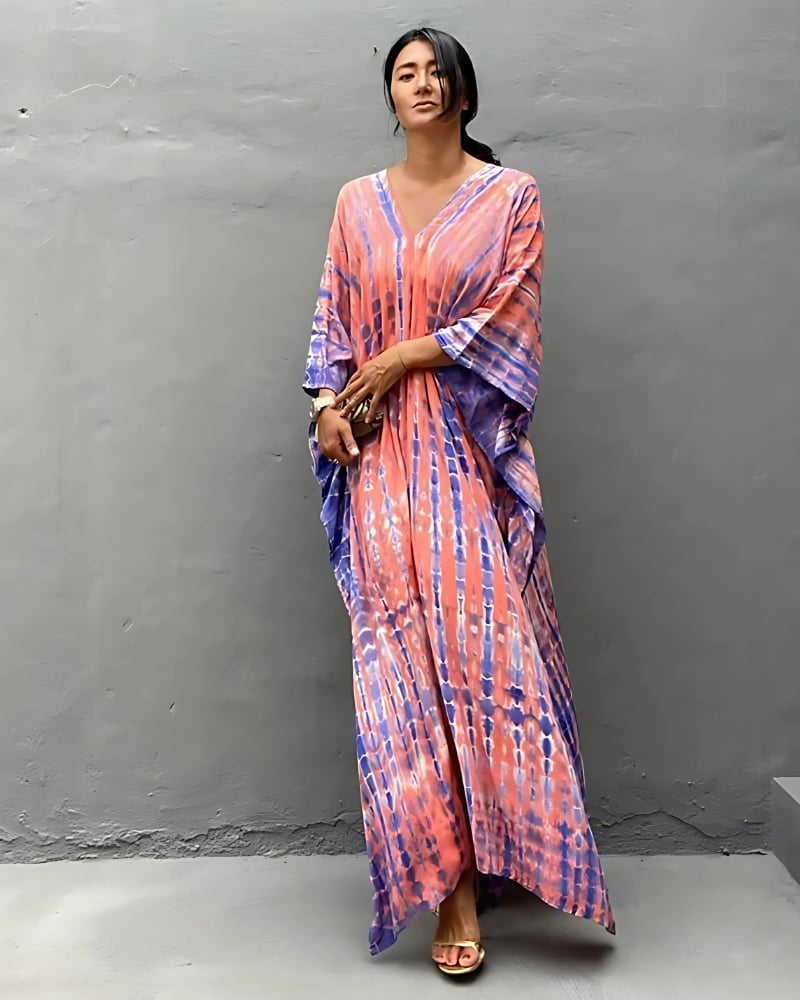 Robe de plage rétro rayée style boho — vue 5