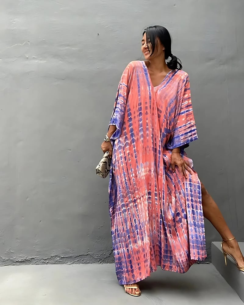 Robe de plage rétro rayée style boho — vue 6