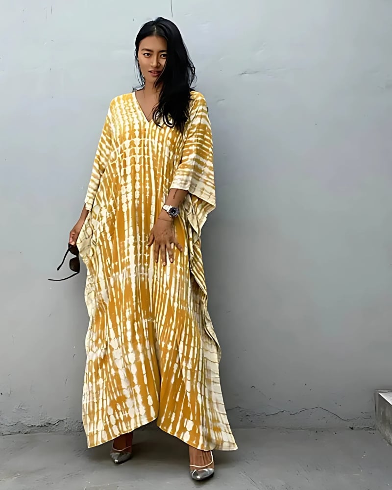 Robe de plage rétro rayée style boho — vue 7
