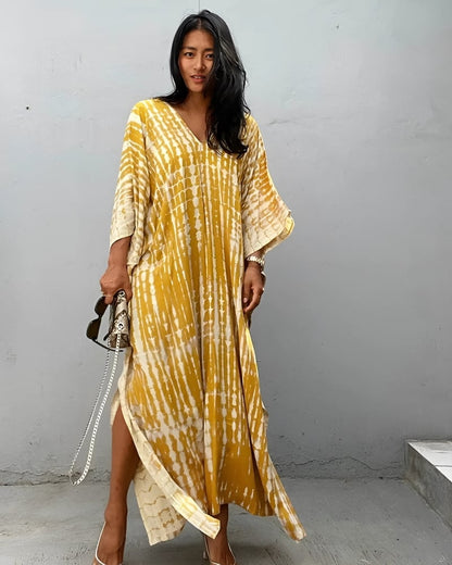 Robe de plage rétro rayée style boho — vue 9