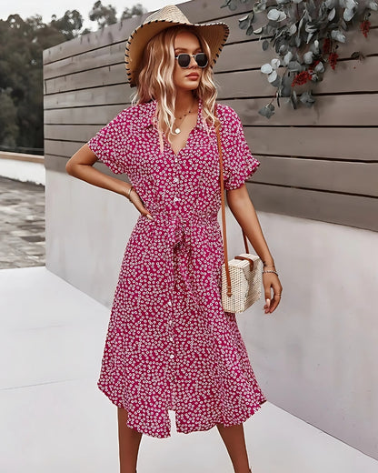 Robe d’été à imprimé floral boho — vue 17