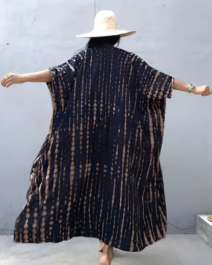 Robe kimono à manches mi-longues style boho — vue 10