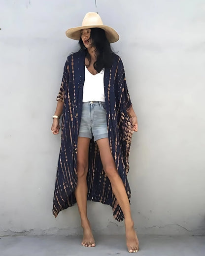 Robe kimono à manches mi-longues style boho — vue 15