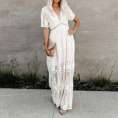 Robe blanche bohémienne — vue 4