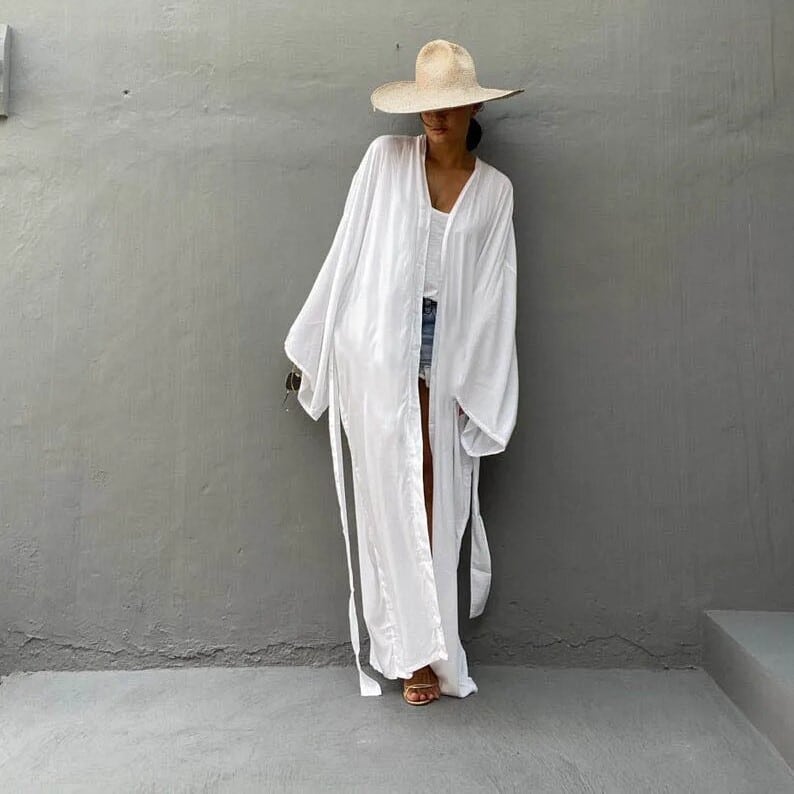 Kimono de plage à ceinture — vue 5
