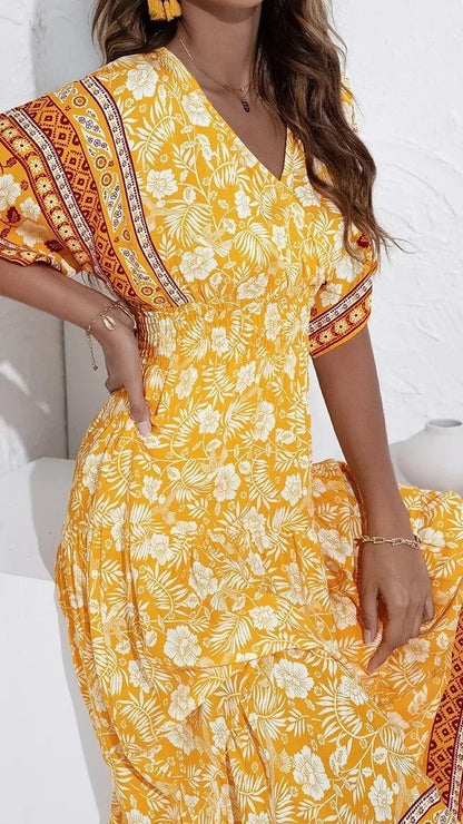 Robe de plage vintage à motif floral — vue 17
