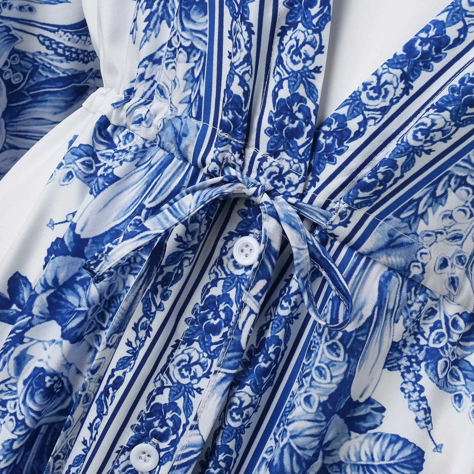 Robe kimono à motif floral — vue 3