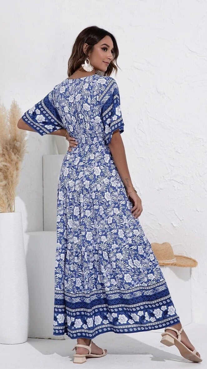 Robe de plage vintage à motif floral — vue 11