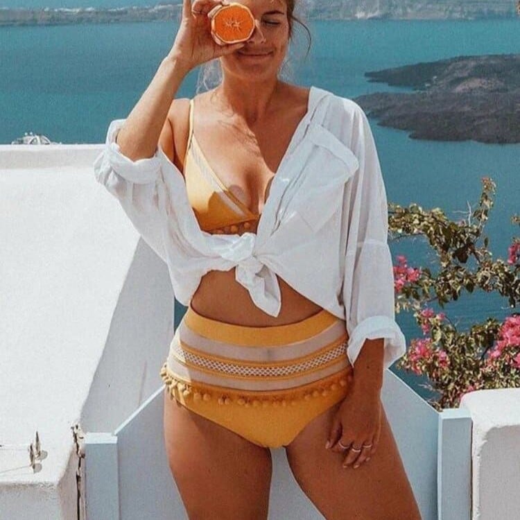 Kimono tunique de plage rétro — vue 8