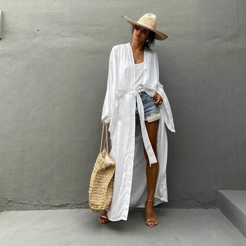 Kimono de plage à ceinture — vue 6