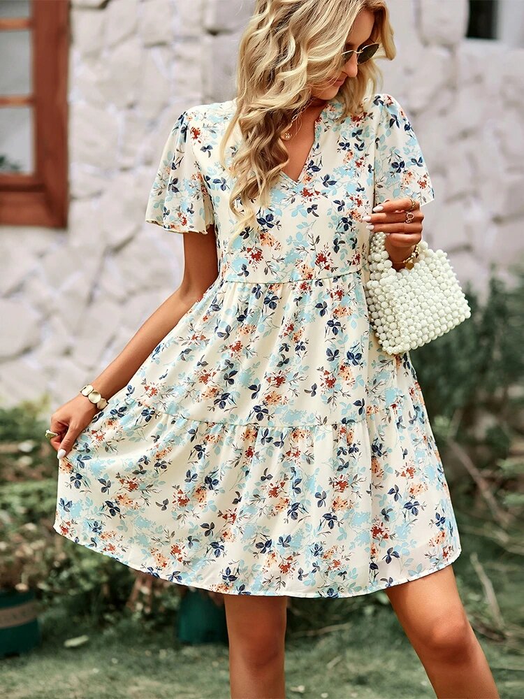 Robe d’été à motif fleuri — vue 2