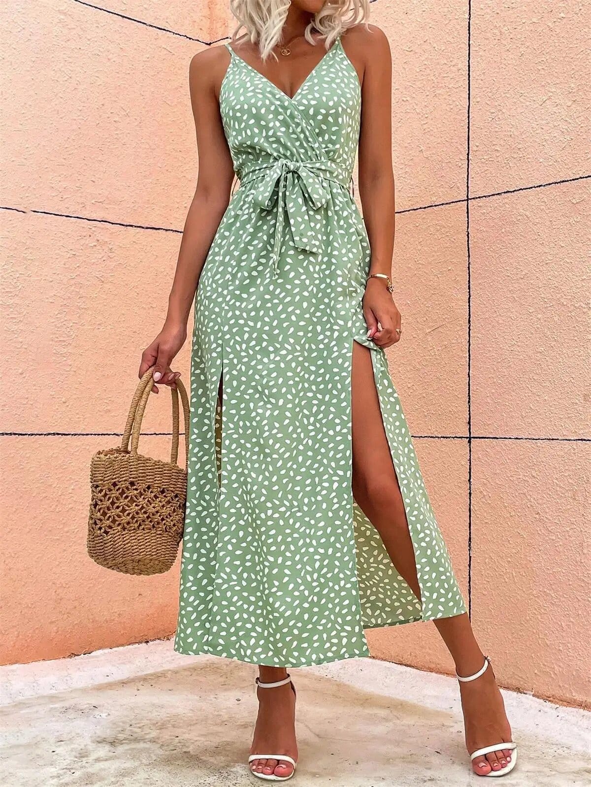 Robe de plage bohème à motif floral — vue 4
