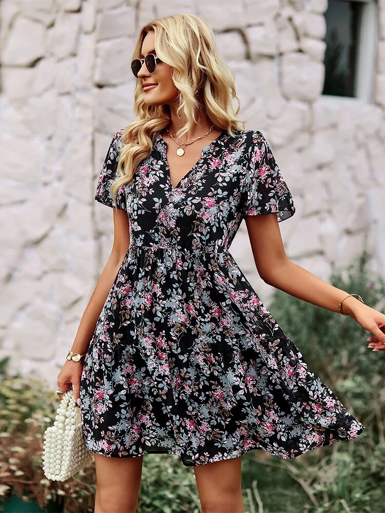 Robe d’été à motif fleuri — vue 23