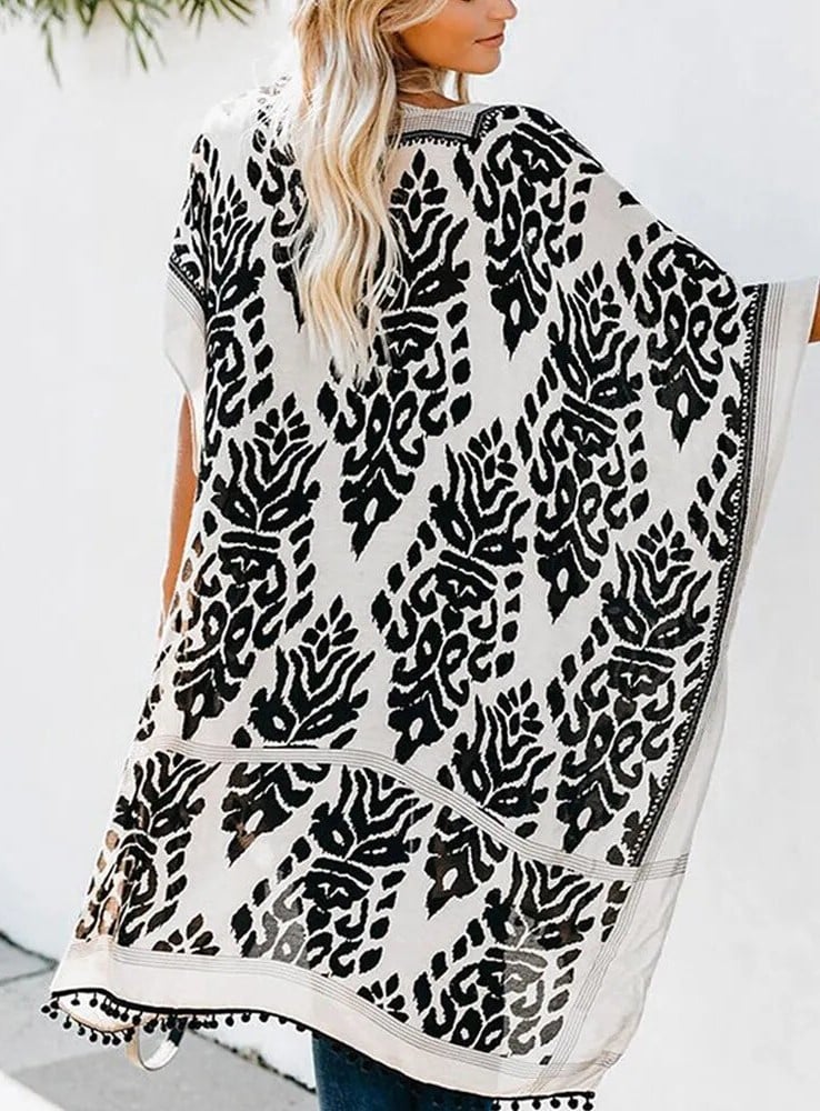 Kimono de plage à motif — vue 3