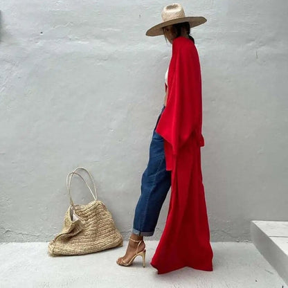 Kimono de plage à ceinture — vue 13