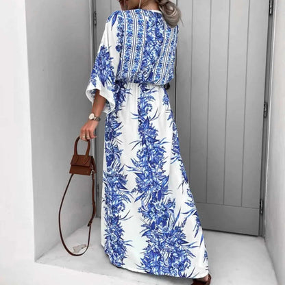 Robe kimono à motif floral — vue 2